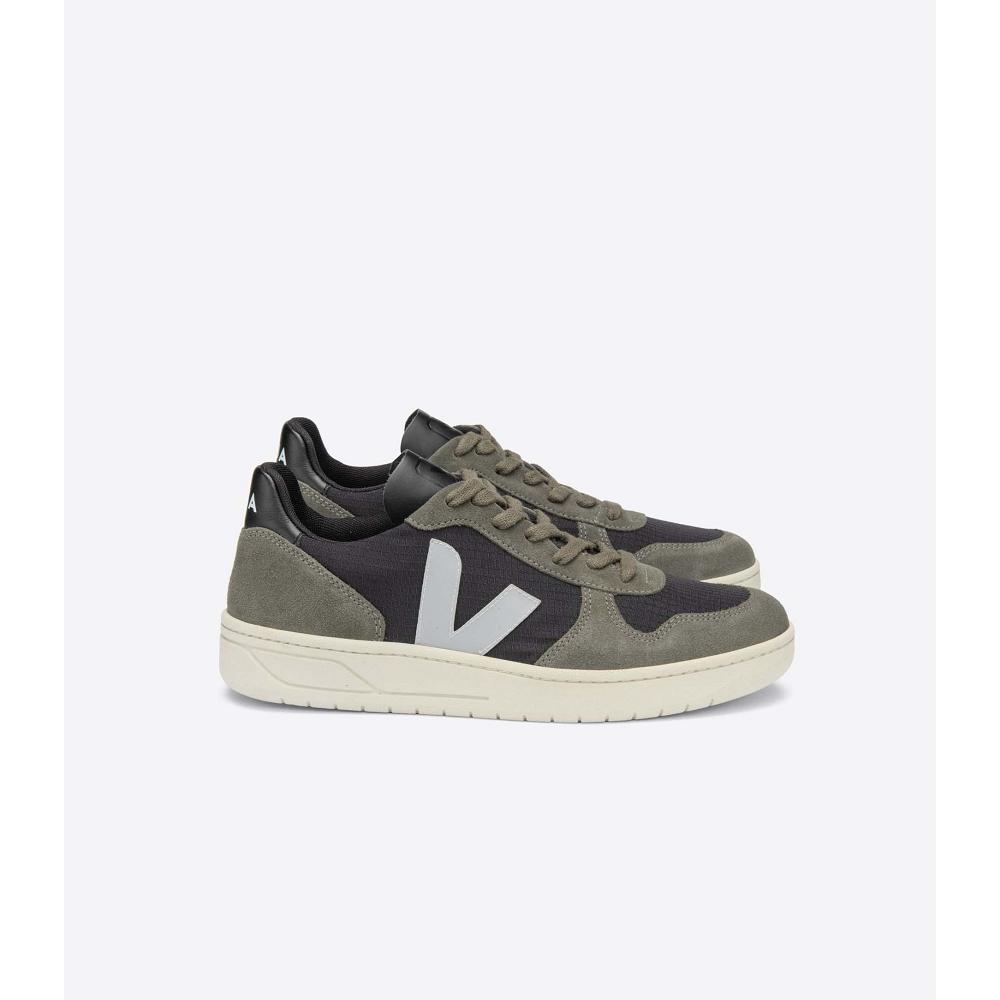 Veja V-10 RIPSTOP Tornacipő Női Black/Grey | HU 660EBC